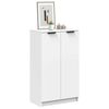 vidaXL Shoe Cabinet White 59x35x100.5 cm Engineered Wood