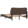 vidaXL Bed Frame with LED without Mattress "Hvar" Brown 140x190 cm