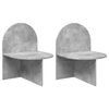 vidaXL Bedside Table 2 pcs Concrete Grey 48 x 49 x 65 cm