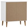 vidaXL Sideboard MOLDE White 76,5x40x80 cm Solid Wood Pine