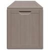 vidaXL Garden Storage Box 270L Brown PP Wood Look