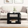 vidaXL Coffee Table Black Oak 59.5 x 59.5 x 40 cm Engineered Wood