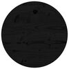 vidaXL Table Top Round Black &Oslash;40x3 cm Solid Wood Pine