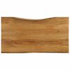 vidaXL Table Top 110x60x2,5 cm Live Edge Solid Wood Mango