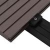 vidaXL Decking Board 6 pcs Dark Brown WPC