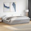 vidaXL Bed Frame without Mattress Grey Sonoma 180x200 cm Super King