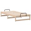 vidaXL Bed Frame Brown 90 x 200 cm Solid Pine Wood