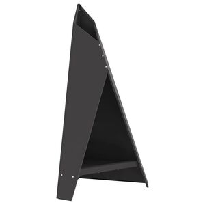 vidaXL Fire Bowl Black 58 x 40 x 100 cm Weathering Steel