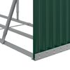 vidaXL Log Holder Green 234x45x100 cm Galvanised Steel