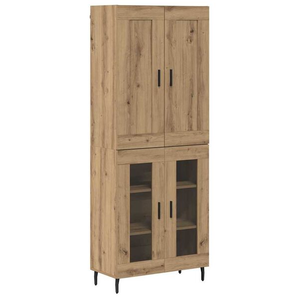 vidaXL Highboard 2 pcs Artisan Oak Engineered Wood