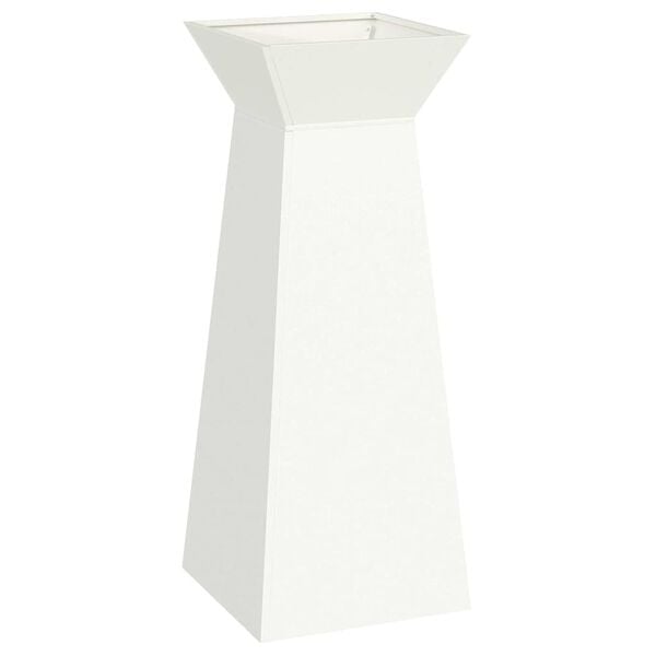 vidaXL Pillar Planter White 40 x 40 x 100 cm