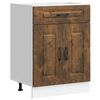 vidaXL Kitchen Base Cabinet Kalmar Smoked Oak Engineered Wood