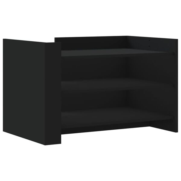 vidaXL Coffee Table Black 80x50x50 cm Engineered Wood