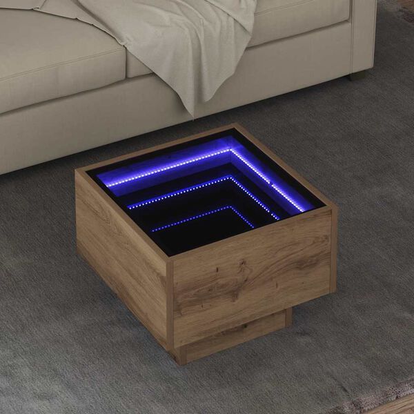 vidaXL Coffee Table Artisan oak 40 x 40 x 30 cm Engineered wood