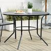 vidaXL Patio Table Round Anthracite &Oslash;110x72.5 cm Powder-coated Steel