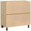 vidaXL Cabinet with Shelf Honey 80 x 46 x 81.5 cm Solid Pine Wood