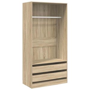 vidaXL Wardrobe | Sonoma Oak | Engineered wood | Compact | Wardrobe