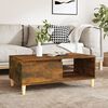 vidaXL Coffee Table Smoked Oak 90x50x36.5 cm Engineered Wood