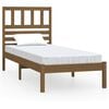 vidaXL Bed Frame without Mattress Honey Brown Solid Wood Pine 90x200 cm