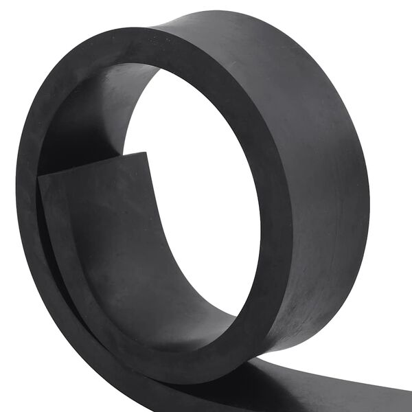 vidaXL Rubber Edge for Snow Plow Black 100x10x2 cm