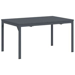 vidaXL Outdoor Dinner Table Folding Anthracite 210 x 90 x 73 cm Steel