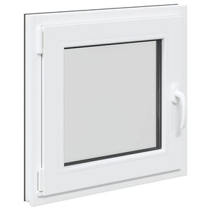 vidaXL Basement Window RISOR 50 x 50 cm PVC and Glass Anthracite