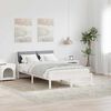 vidaXL Bed frame White and light grey 120 x 200 cm Solid pine wood