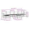 vidaXL 8 Piece Garden Sofa Set White Solid Wood Pine