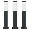 vidaXL Bollard Lights 3pcs 50 cm Stainless Steel IP44
