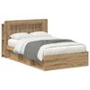 vidaXL Bed Frame with Storage Artisan Oak 120 x 200 cm Engineered Wood