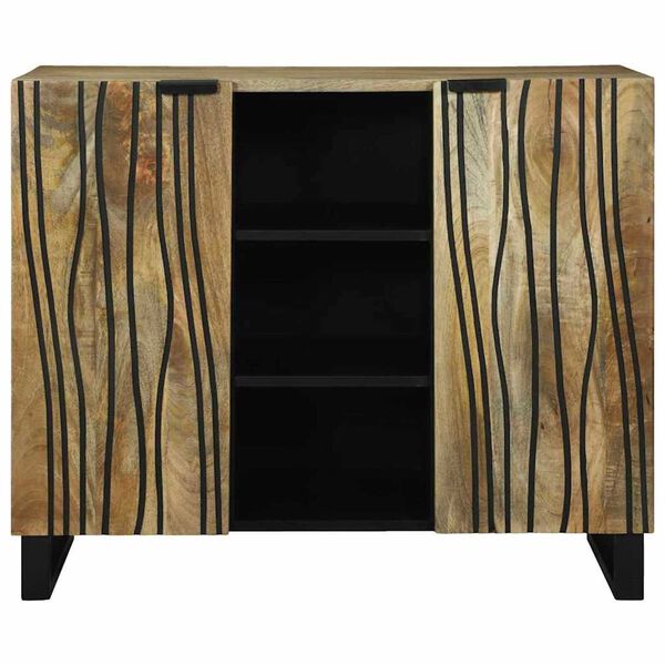 vidaXL Sideboard Brown 90 x 33 x 75 cm Solid mango wood