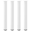 vidaXL Bar Table Legs 4 pcs White 90-92 cm Steel