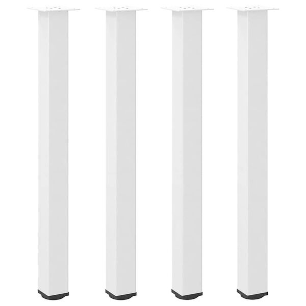 vidaXL Bar Table Legs 4 pcs White 90-92 cm Steel