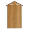 vidaXL Garden Shed Light Brown 192x152.5x237 cm Galvanised Steel