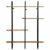 vidaXL Wall Shelf 90x20x116.5&nbsp;cm Solid Rough Wood Mango