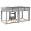 vidaXL Bunk Bed for Kids Grey Sonoma 100 x 200 cm Engineered Wood