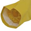 vidaXL Waterproof Heavy-duty Long Raincoat with Hood Yellow XL