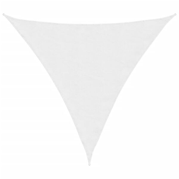 vidaXL Sunshade Sail Oxford Fabric Triangular 3.6x3.6x3.6 m White