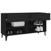 vidaXL Shoe Cabinet Black 102x35x55 cm Engineered Wood