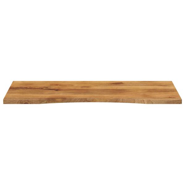 vidaXL Desk Top with Curve 120x50x2.5 cm Solid Wood Rough Mango