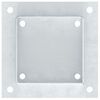vidaXL Post Bases Square 12 pcs Silver 101x101 mm Galvanised Steel