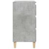 vidaXL Bedside Cabinet Concrete Grey 40x35x70 cm Engineered Wood