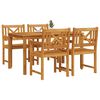vidaXL Garden Dining Set 5 pcs Brown Solid Acacia Wood