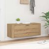vidaXL Shoe Cabinet Artisan oak 100 x 35 x 38 cm Engineered wood