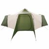 vidaXL Tipi Tent with Roof Green and Beige 492 x 492 x 275 cm Fabric