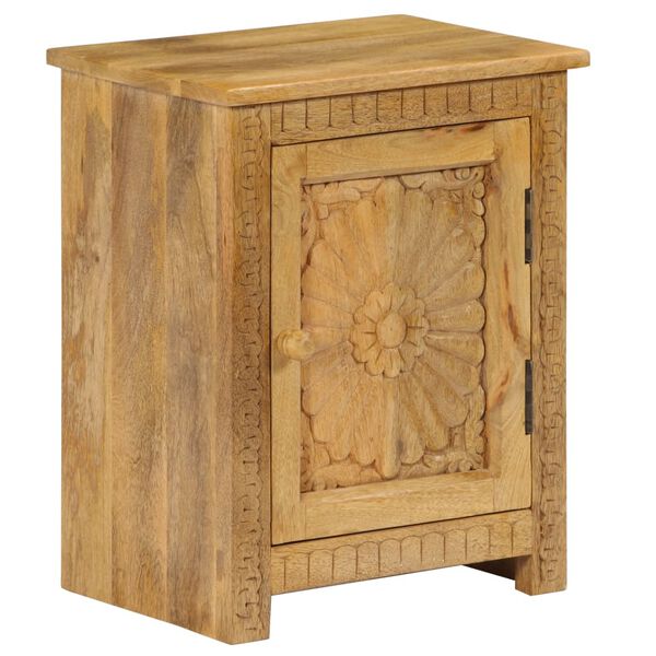 vidaXL Bedside Table Solid Mango Wood 40x30x50 cm