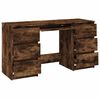 vidaXL Writing Desk Smoked Oak 140x50x77 cm Engineered Wood