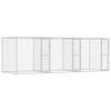 vidaXL Dog Cage Silver 600 x 200 x 200 cm Galvanised Steel