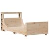 vidaXL Bed Frame without Mattress 75x190 cm Small Single Solid Wood Pine