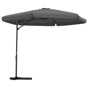 vidaXL Garden Parasol with Steel Pole 300 cm Anthracite